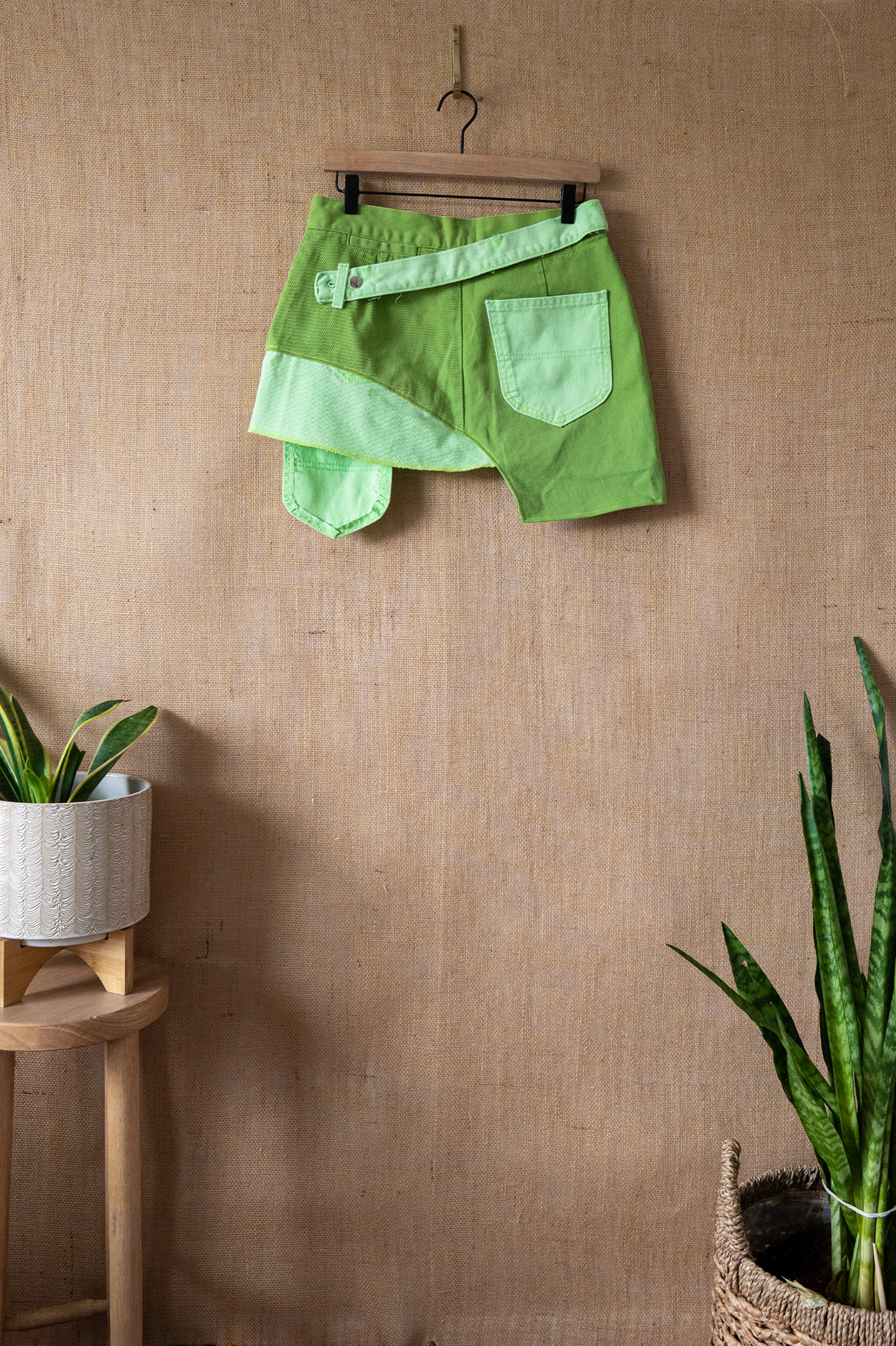 Denim Lemon Top and Skirt Set