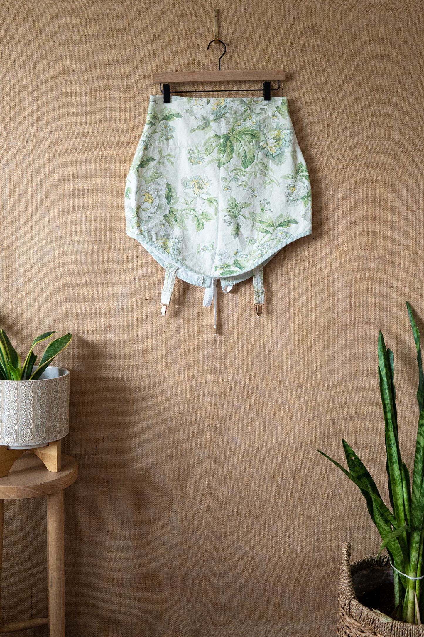 Floral Wallpaper Corset Skirt