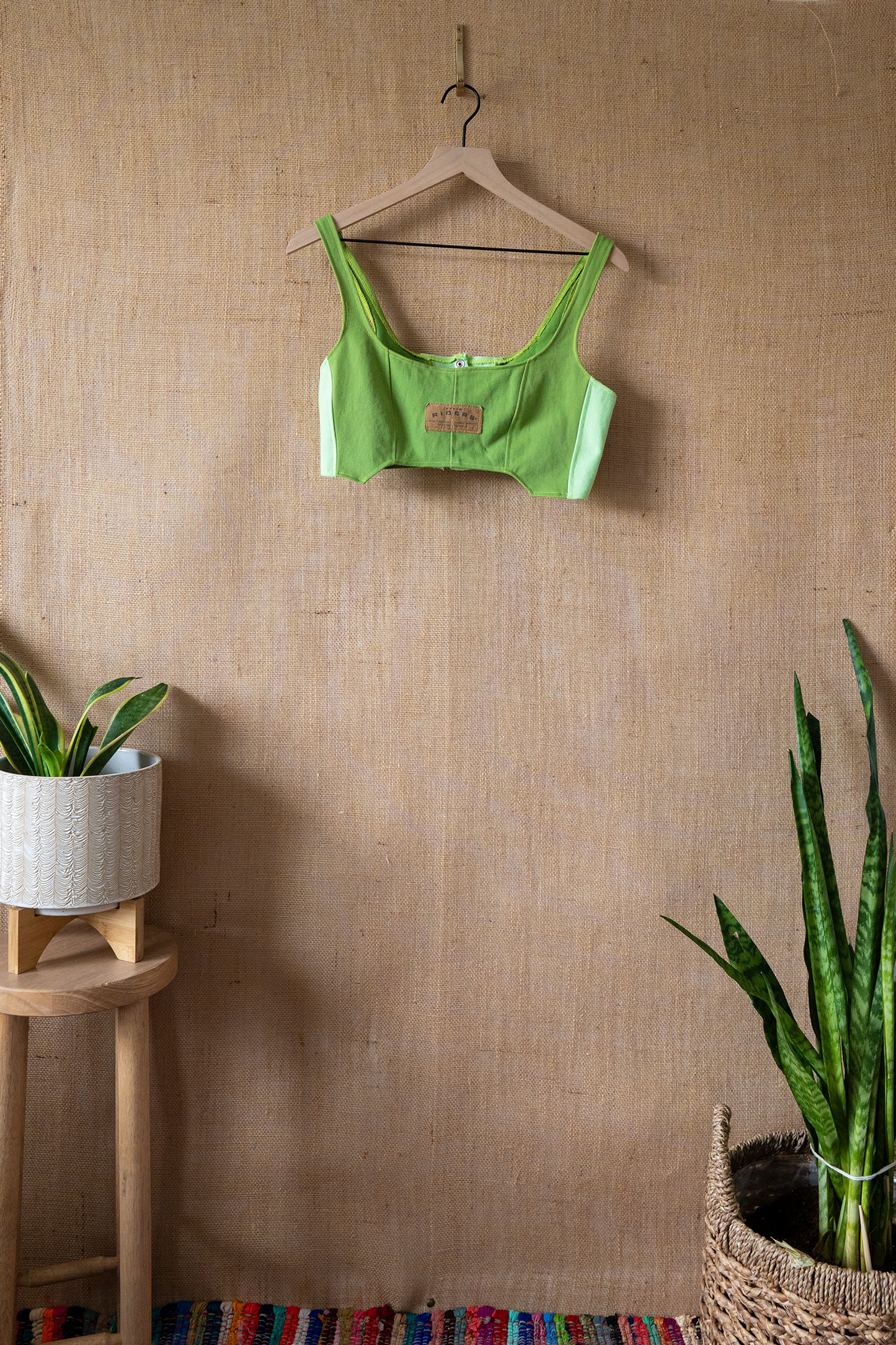 Denim Lemon Top and Skirt Set