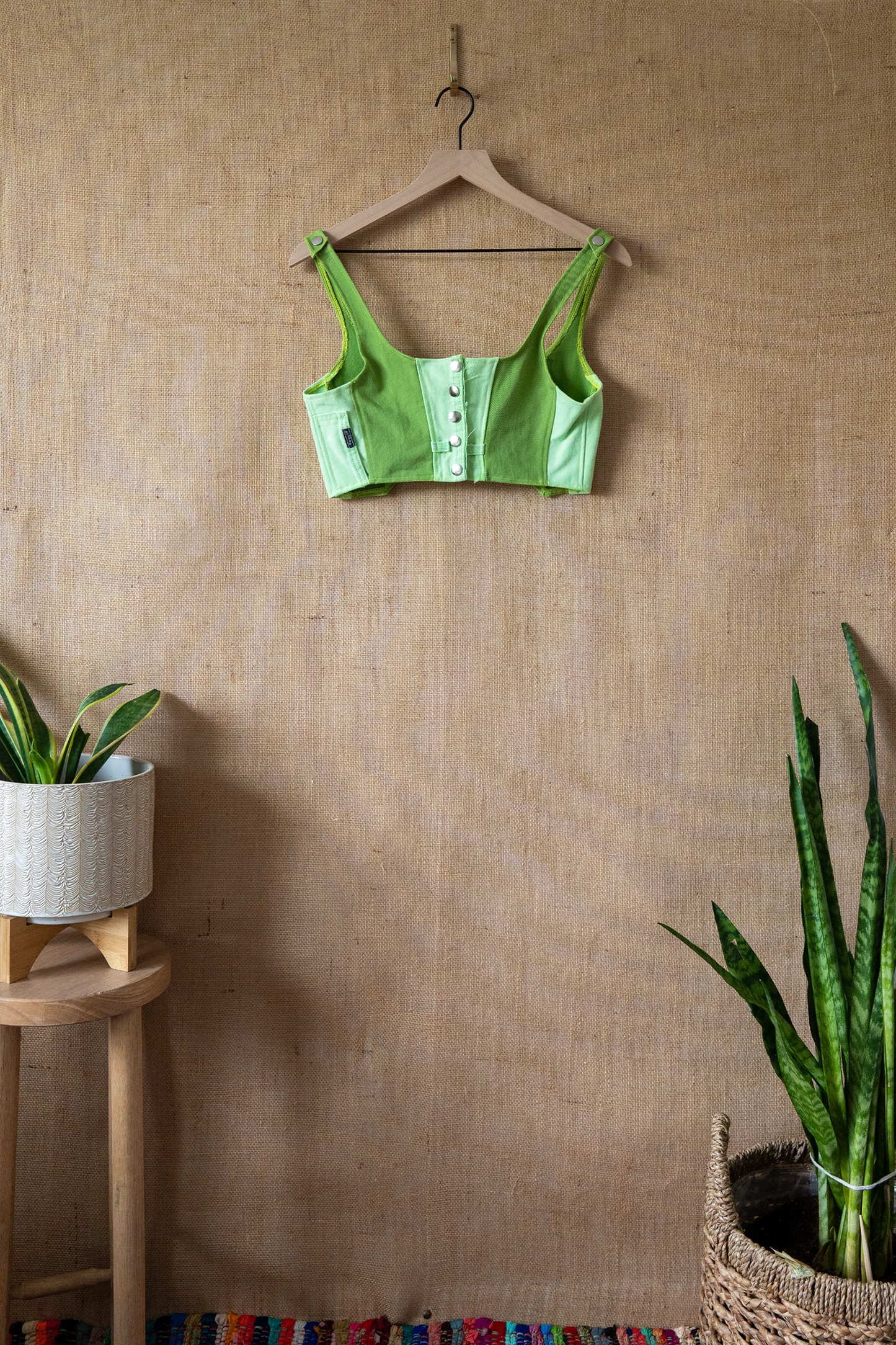 Denim Lemon Top and Skirt Set