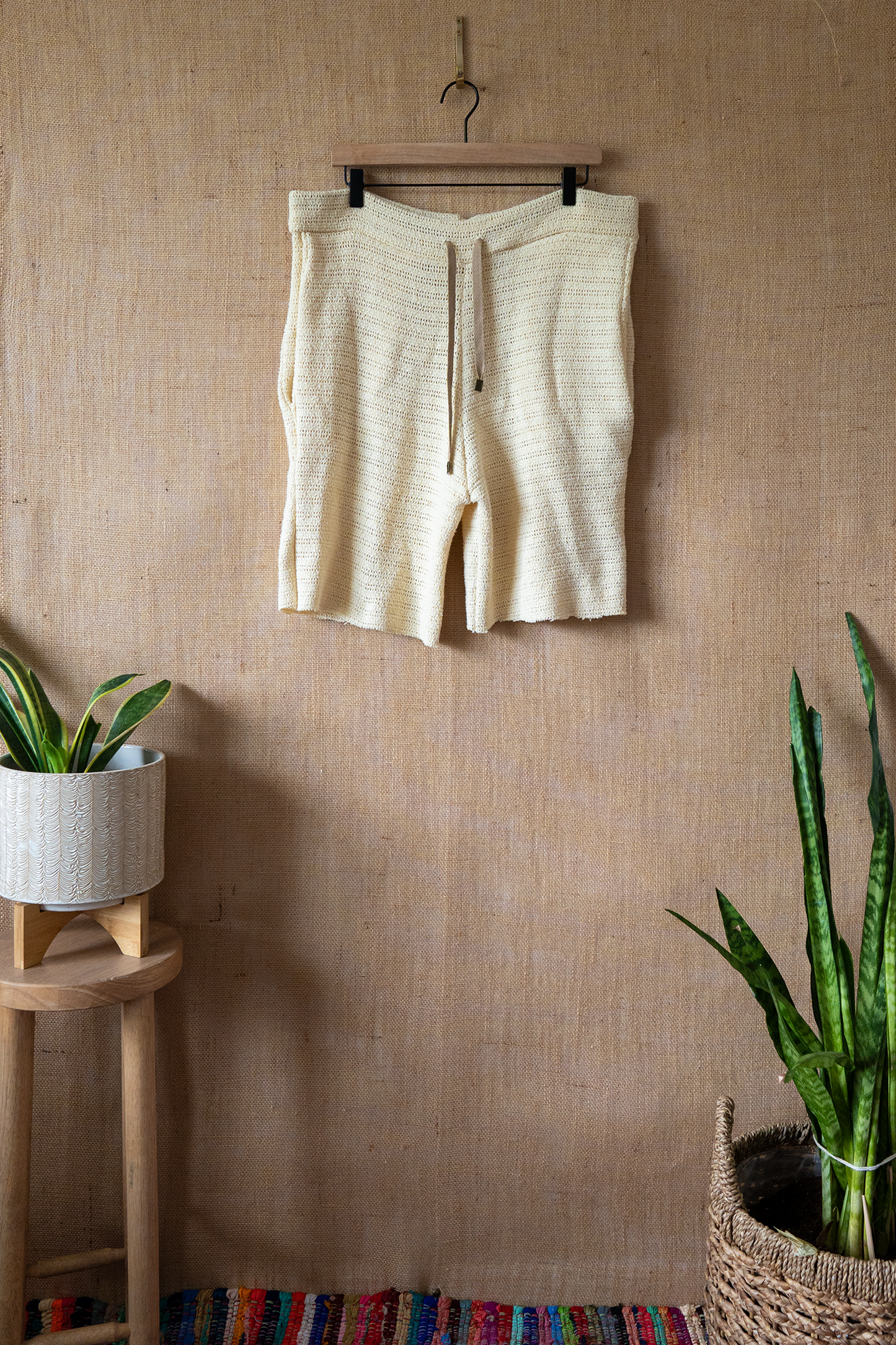 Waffle Vest and Shorts Set